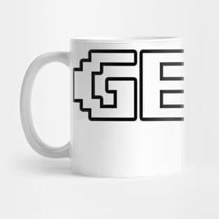 Geek Pixel Font Mug